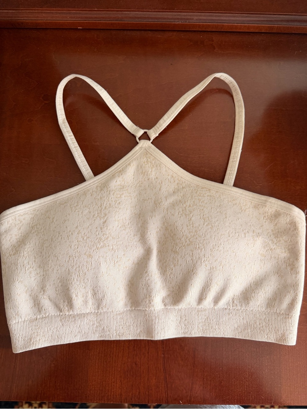 Gymshark Seamless Cream Bralette - Comfortable Everyday Support